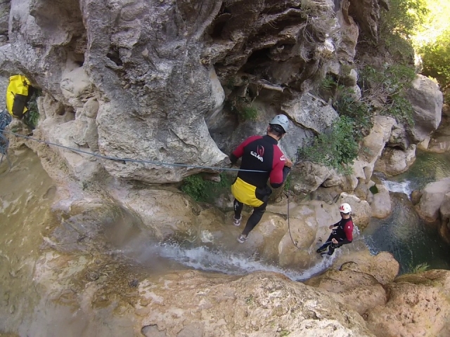 Descenso de cañón en Asturias